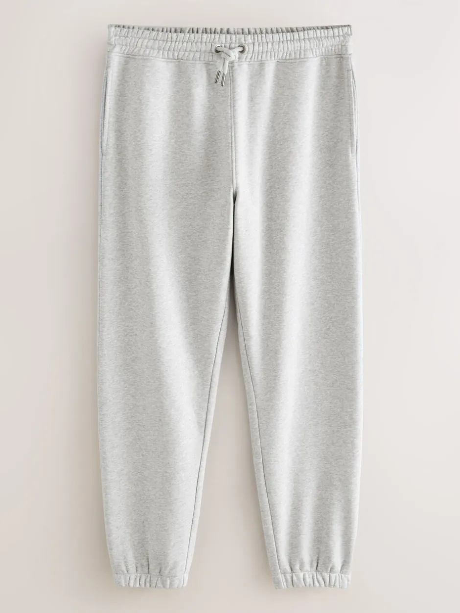 Joggingbroeken|Next - Relaxed fit - Slim Fit Brushback Heavyweight Joggers Grijs
