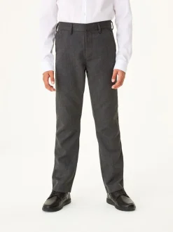 Schoolkleding|Broeken En Chino's|Next - Schoolbroek met rechte pijpen (3-17jaar) Grijs