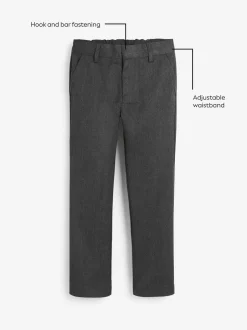 Schoolkleding|Broeken En Chino's|Next - Schoolbroek met rechte pijpen (3-17jaar) Grijs