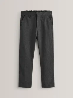 Schoolkleding|Broeken En Chino's|Next - Schoolbroek met rechte pijpen (3-17jaar) Grijs