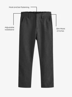 Schoolkleding|Broeken En Chino's|Next - Schoolbroek met rechte pijpen (3-17jaar) Grijs