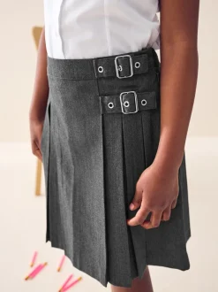 Shorts En Rokken*Next - Schoolkilt (3 - 16 jr) Grijs