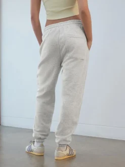 Leggings En Joggingbroeken|self. Grijs - joggingbroek met boorden
