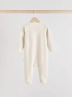 Babypakjes En Babypyjama's*Next Grijs - Set 3 baby-pyjama's met zebraprint van 100% katoen (0-2jr)