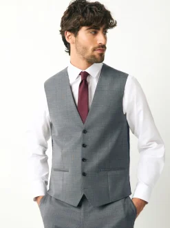 Vesten|Next - Signature Cerutti !00% Italian Wool Suit Waistcoat Grijs