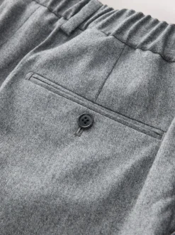 Formele Broek*Next - Signature Regular Tapered 100% REDA Marino Wool Smart Trousers With Elasticated Back Grijs