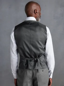 Vesten*Next - Signature Zignone flanellen gilet van Italiaanse wol-kasjmier blend Grijs