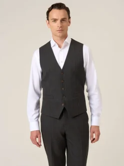 Vesten*Skopes - Elijah Suit Check Waistcoat Grijs