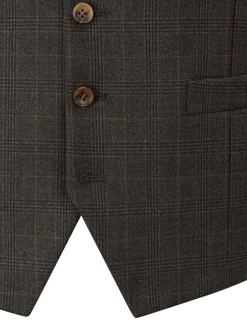 Vesten*Skopes - Elijah Suit Check Waistcoat Grijs