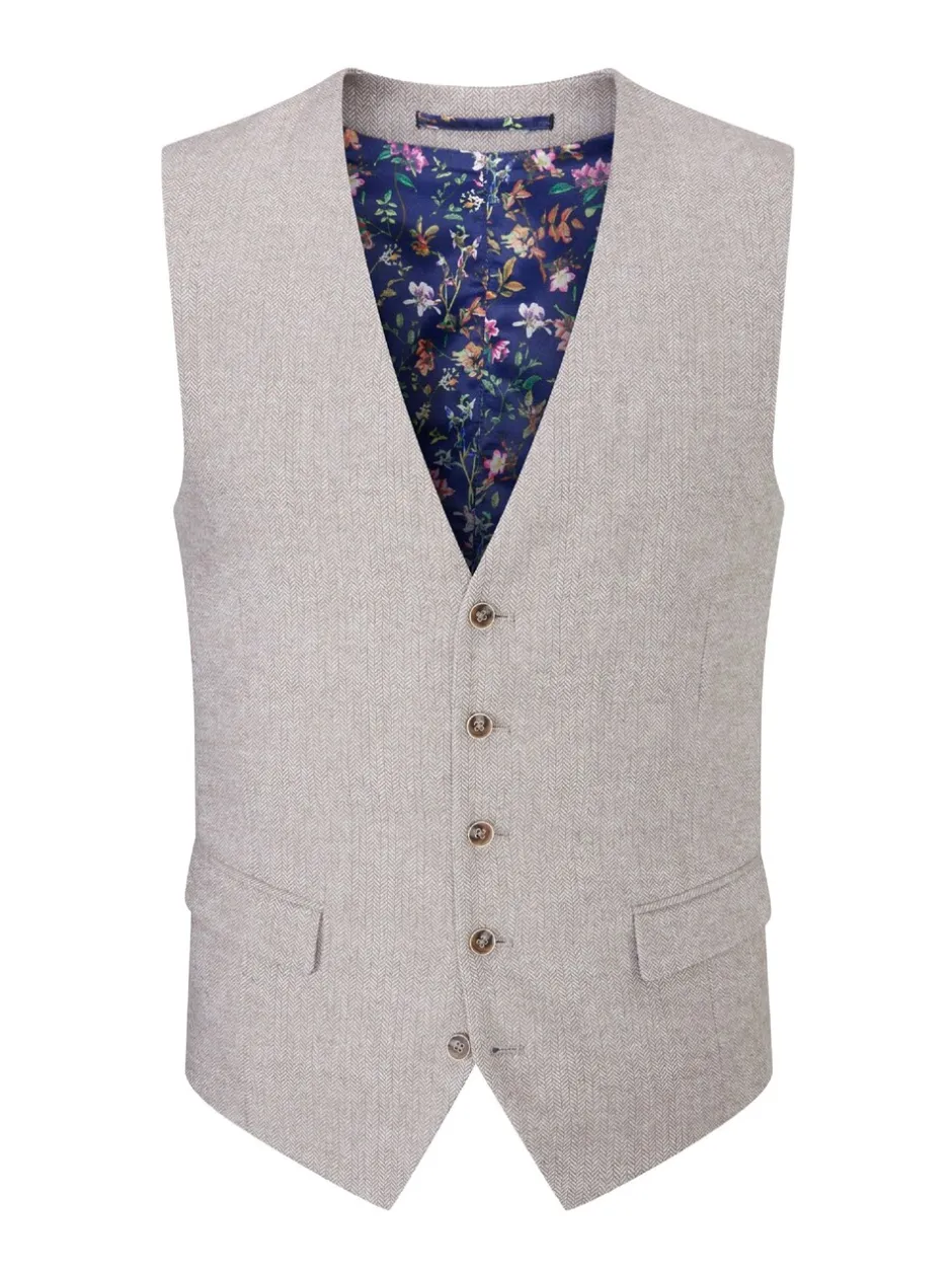 Vesten*Skopes Grijs - Jude maatsnit getailleerd vest