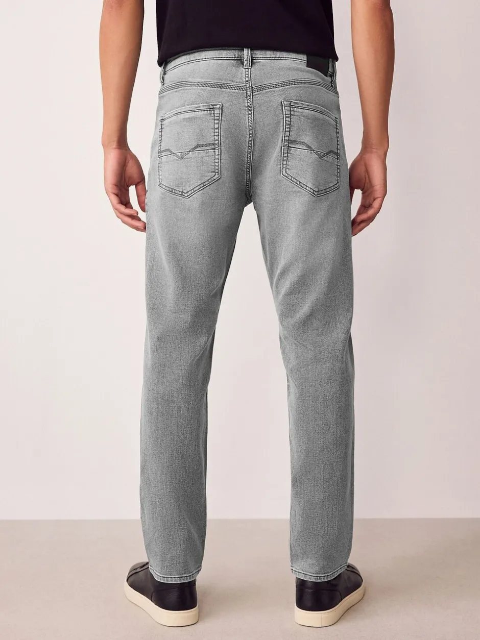 Jeans|Next Grijs - Slim Fit - Comfortabele stretchjeans