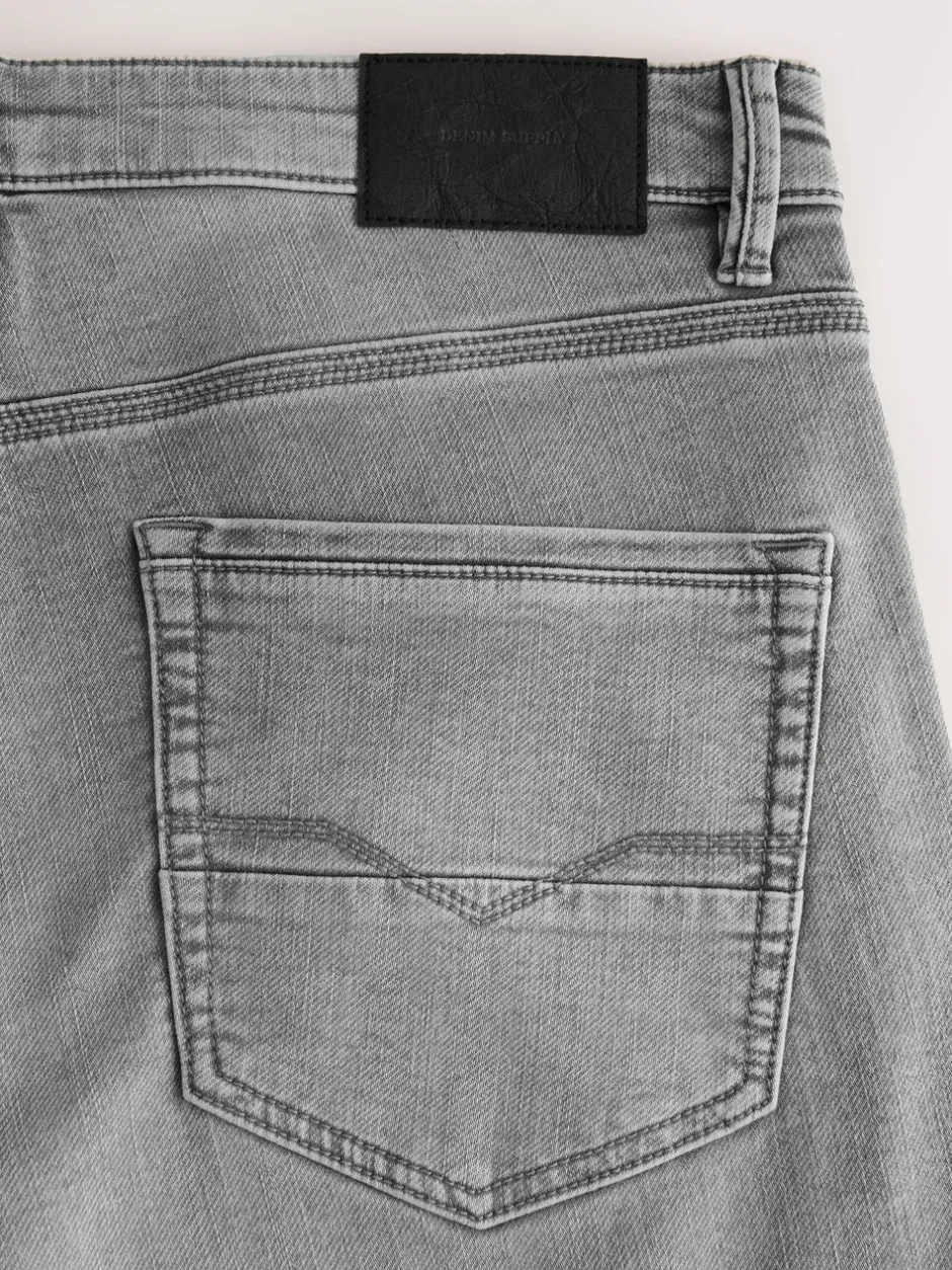 Jeans|Next Grijs - Slim Fit - Comfortabele stretchjeans