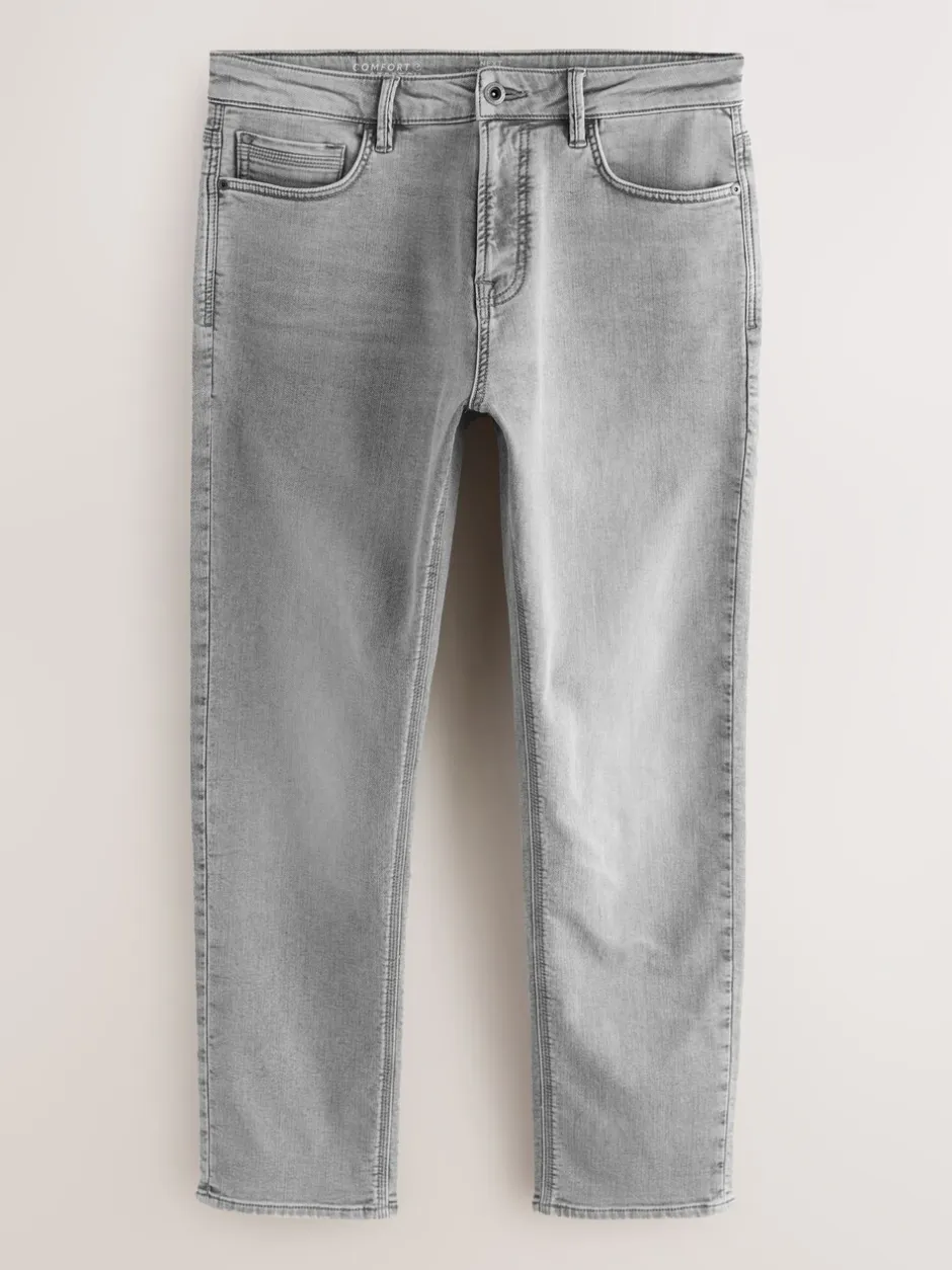 Jeans|Next Grijs - Slim Fit - Comfortabele stretchjeans