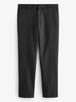 Formele Broek|Next - Slim Fit - Modieuze broek zonder plooien Grijs