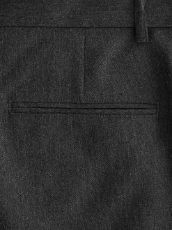Formele Broek|Next - Slim Fit - Modieuze broek zonder plooien Grijs