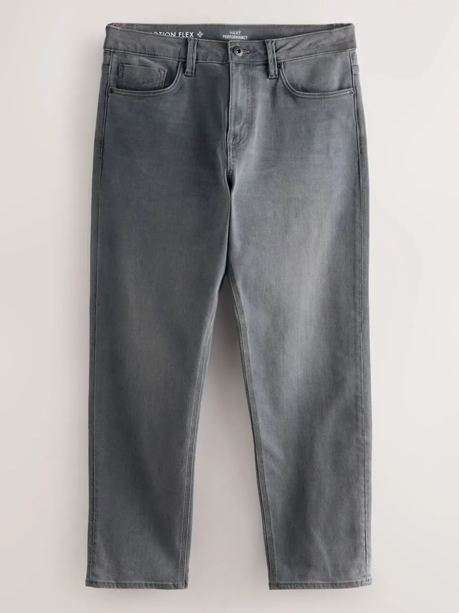 Jeans|Next Grijs - Slim Fit - Motionflex jeans