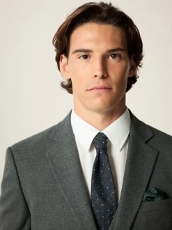 Blazers En Business-Jasjes|Pakken|Next Grijs - Slim-fit flanellen colbert