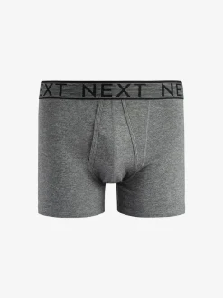 Ondergoed|Ondergoed*Next Grijs - Standaard - 10 Boxershorts zonder plooi
