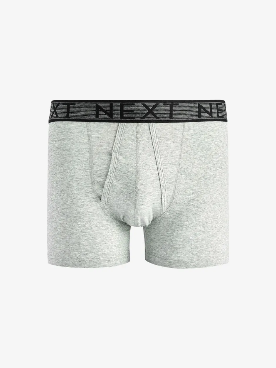 Ondergoed|Ondergoed*Next Grijs - Standaard - 10 Boxershorts zonder plooi