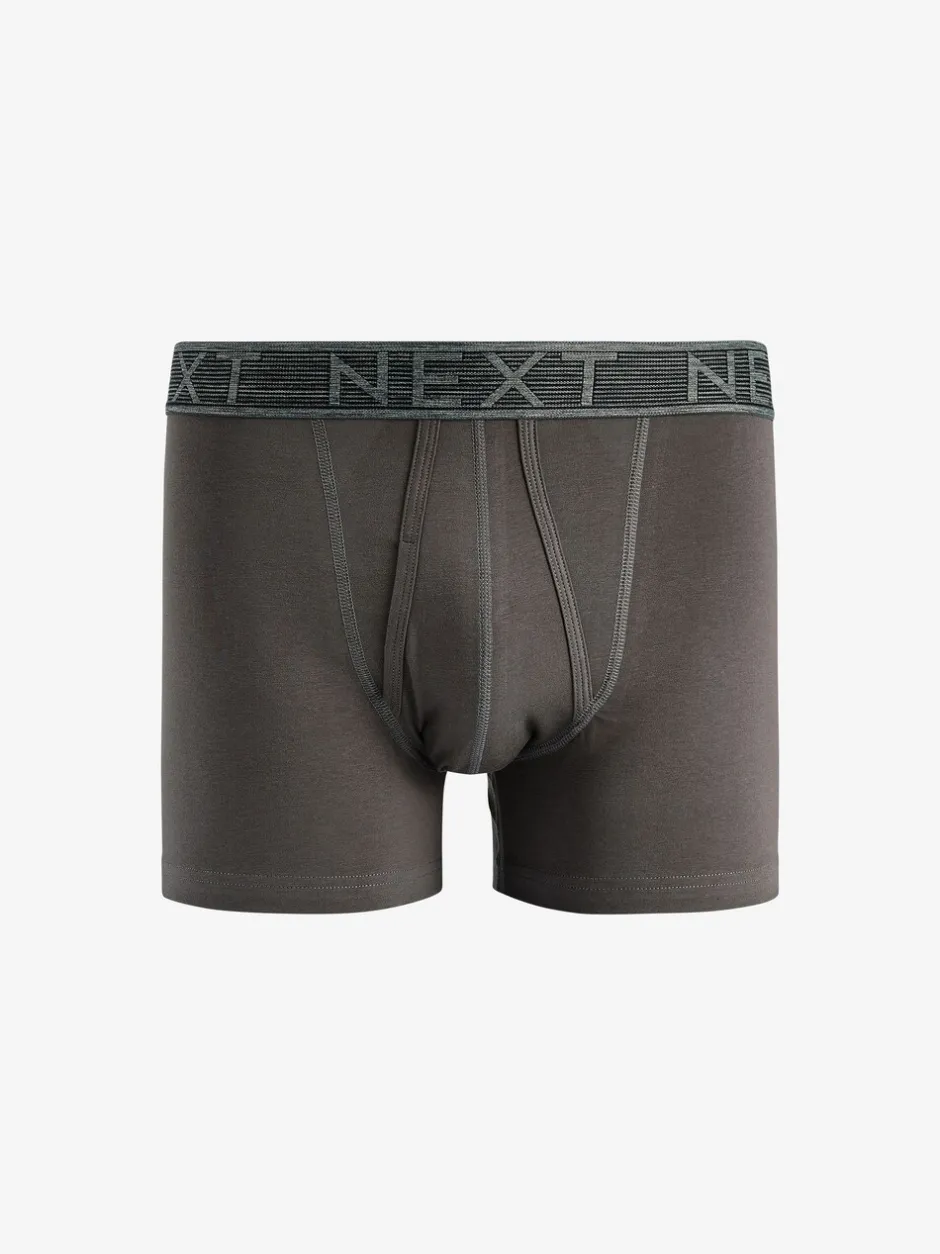 Ondergoed|Ondergoed*Next Grijs - Standaard - 10 Boxershorts zonder plooi