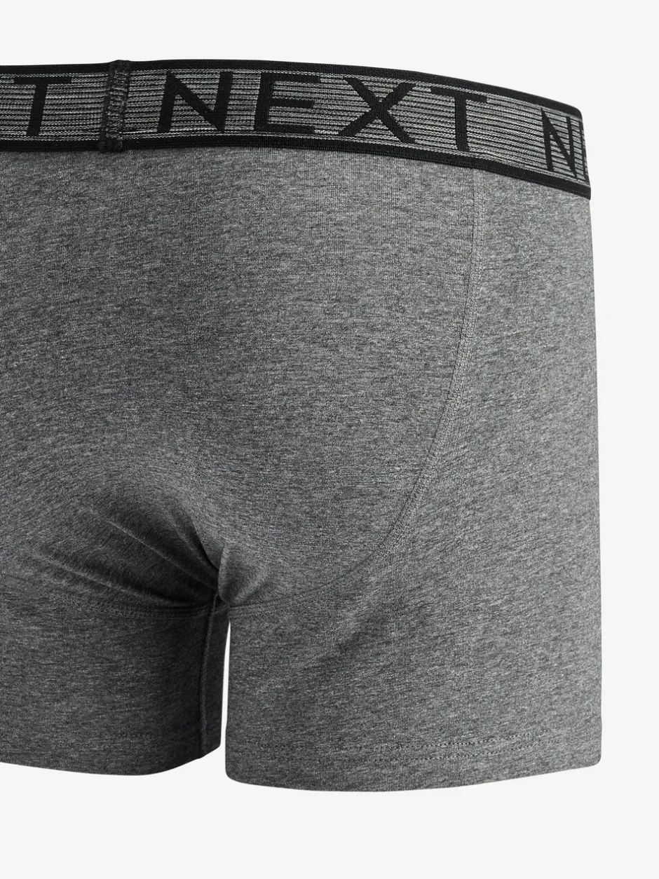 Ondergoed|Ondergoed*Next Grijs - Standaard - 10 Boxershorts zonder plooi