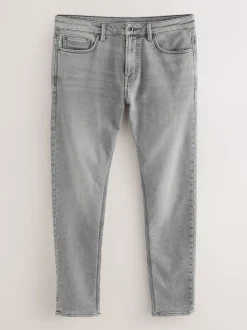 Jeans*Next Grijs - Strakke Pasvorm - Comfortabele stretchjeans