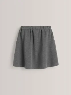 Shorts En Rokken|Next Grijs - Stretchy schoolrok met elastische tailleband (3 - 16 jr)