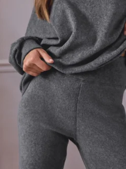 Loungewear|Next - STUDIO Fleece Tunic & Joggers Set Grijs