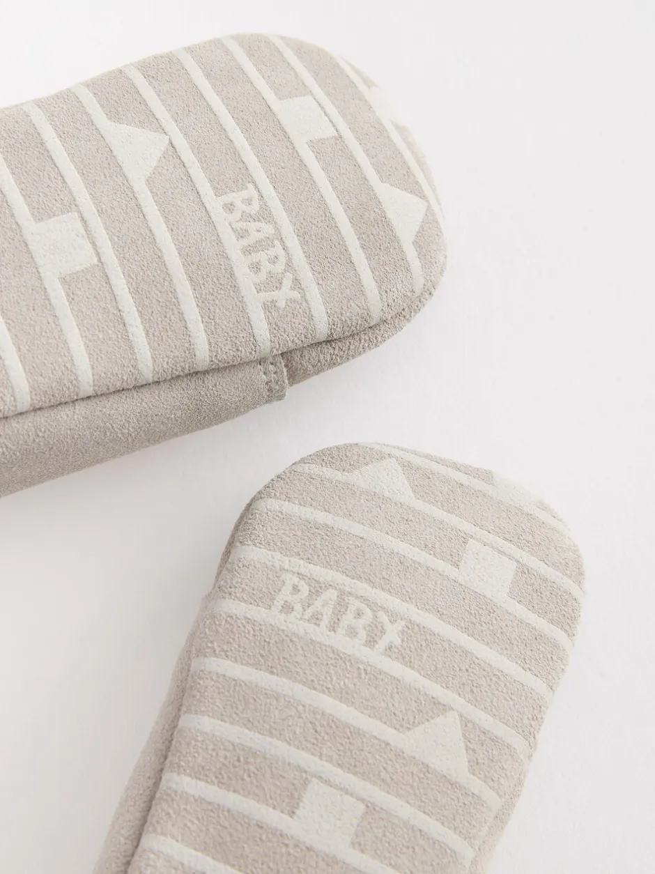 Babyschoenen|Next Grijs - Suède babyschoenen met veters (0-24 mnd)