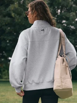 Hoody's En Sweatshirts*self. - Sweatshirt met korte rits Grijs