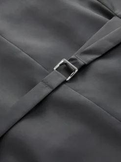 Vesten*Next Grijs - Tailored Fit Check Flannel Suit Waistcoat
