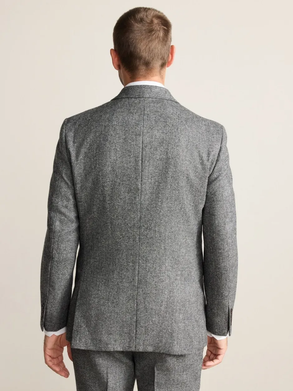 Blazers En Business-Jasjes|Pakken*Next - Tailored Fit Signature Abraham Moon 100% British Wool Donegal Suit Jacket Grijs