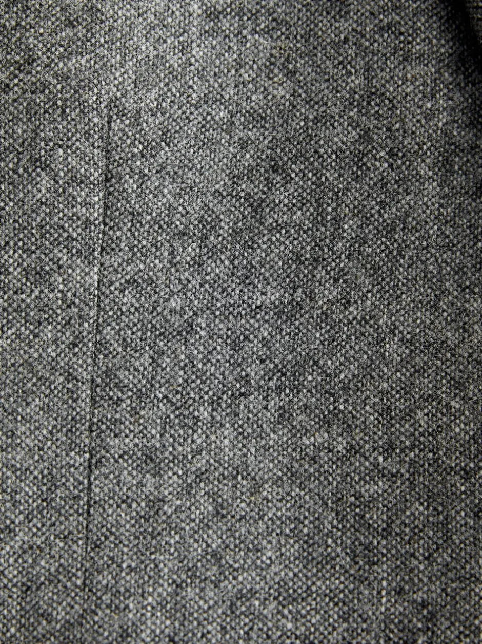 Blazers En Business-Jasjes|Pakken*Next - Tailored Fit Signature Abraham Moon 100% British Wool Donegal Suit Jacket Grijs