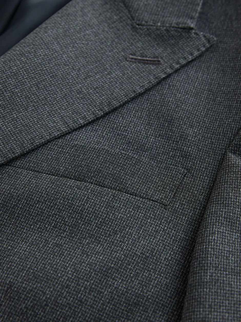 Pakken*Next Grijs - Texture Motionflex stretchkostuumjasje