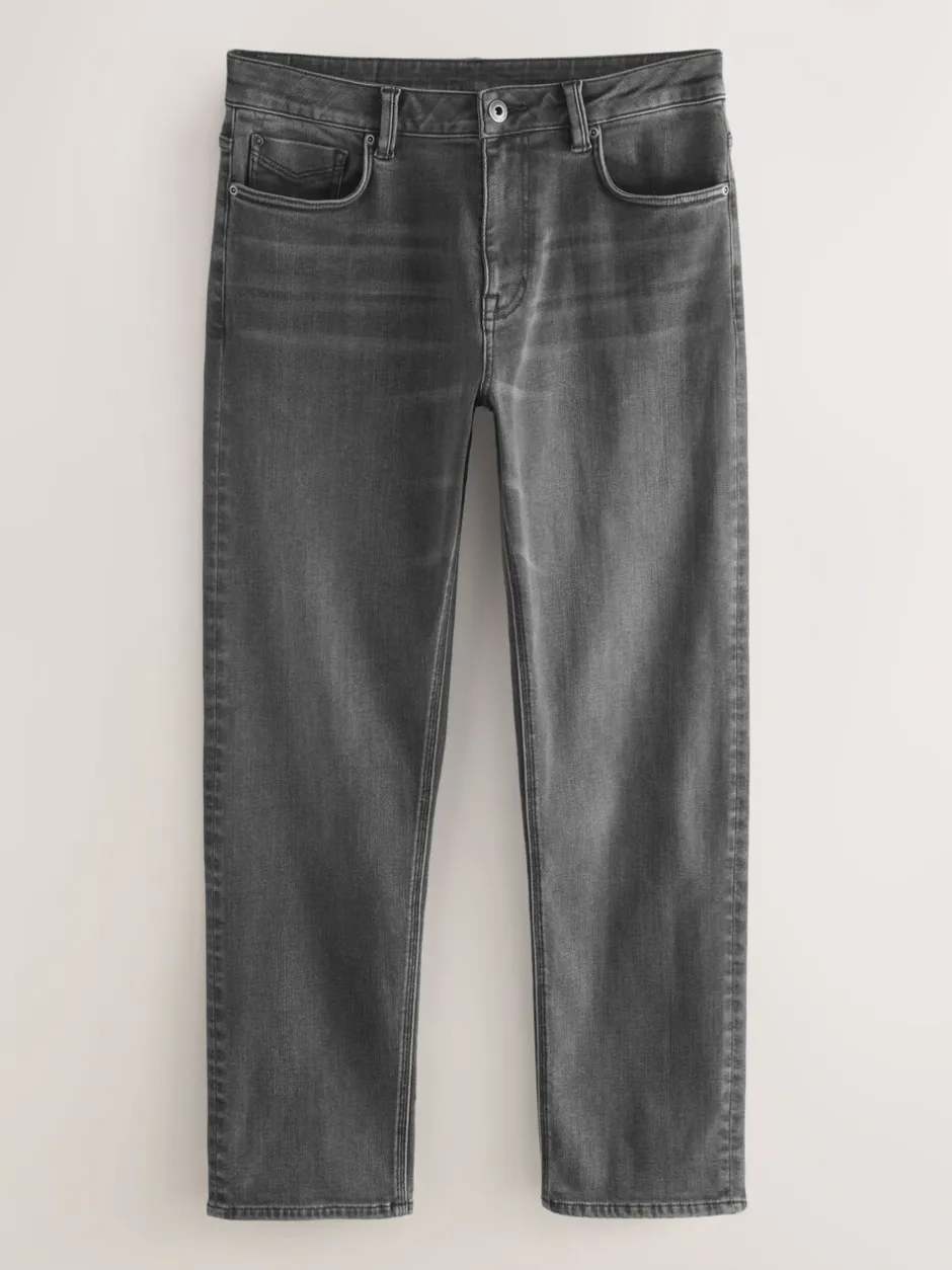 Jeans*Next Grijs - ThermoGen - Straight fit - Motionflex jeans
