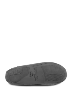 Pantoffels|Totes - - Isotoner - Modieuze moccasinpantoffels met vierkant patroon voor heren Grijs