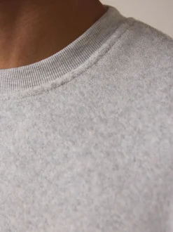 Pyjama's|Next - Towelling Short Sleeve Pyjamas Set Grijs