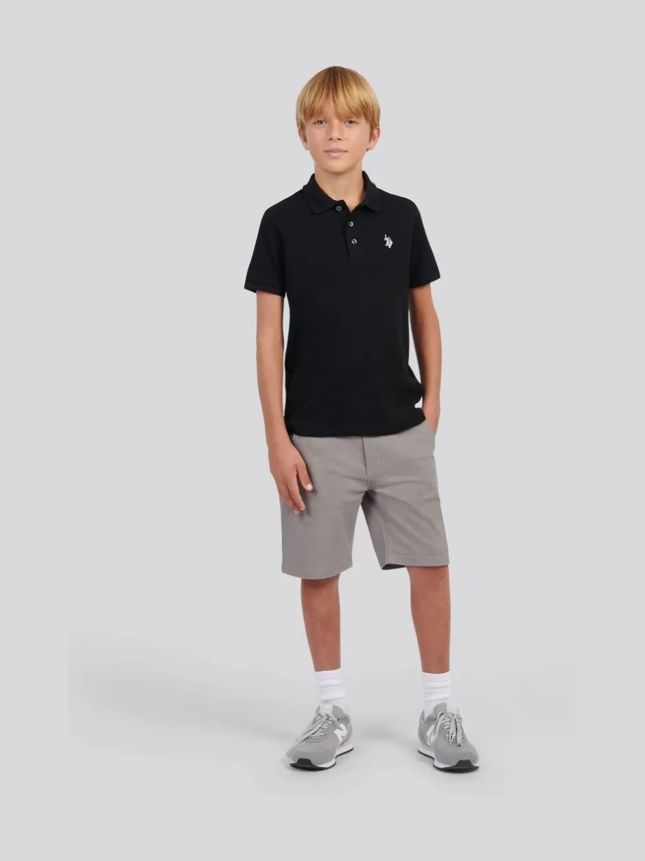 Shorts|U.S. Polo Assn - Classic Chino Shorts Grijs