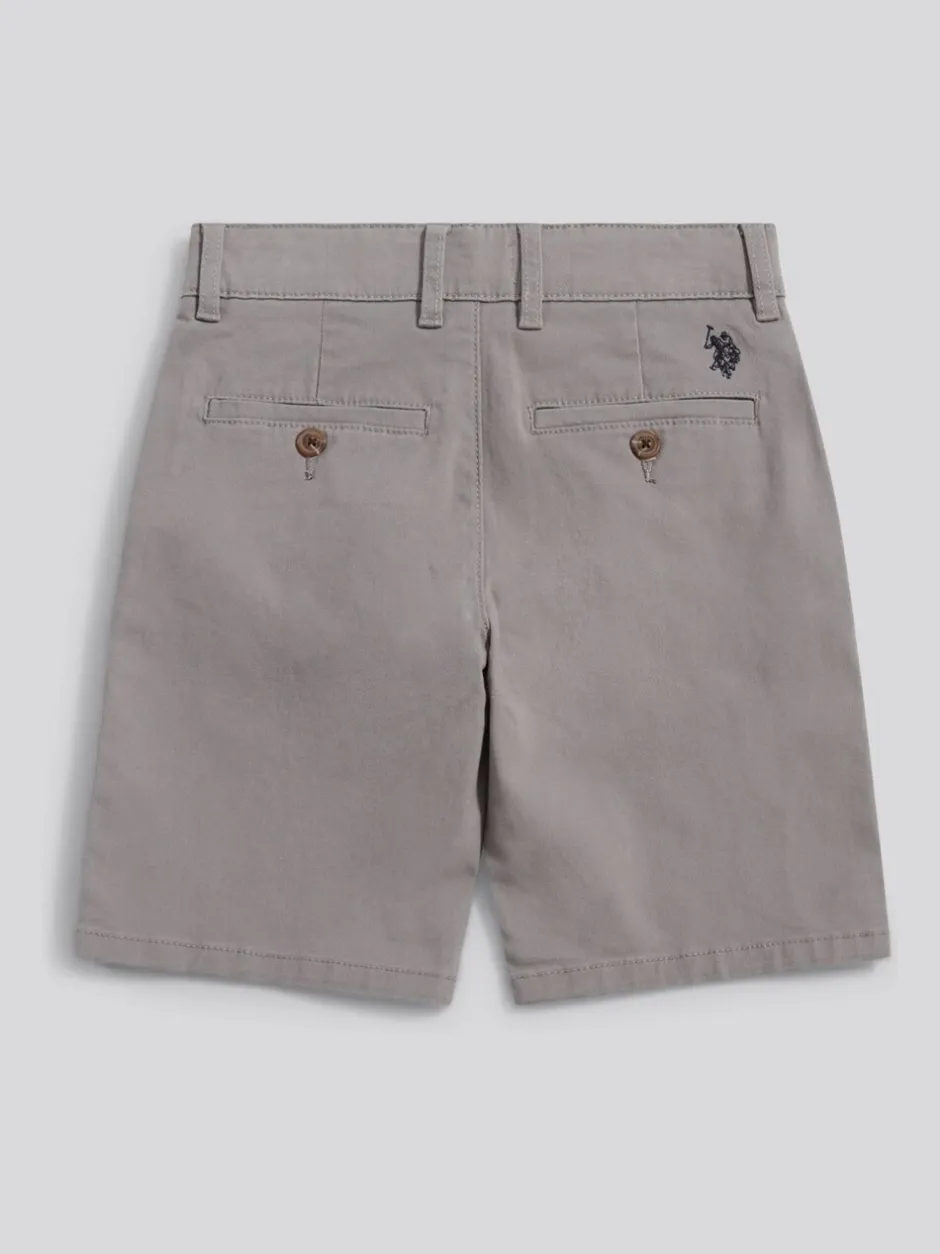 Shorts|U.S. Polo Assn - Classic Chino Shorts Grijs