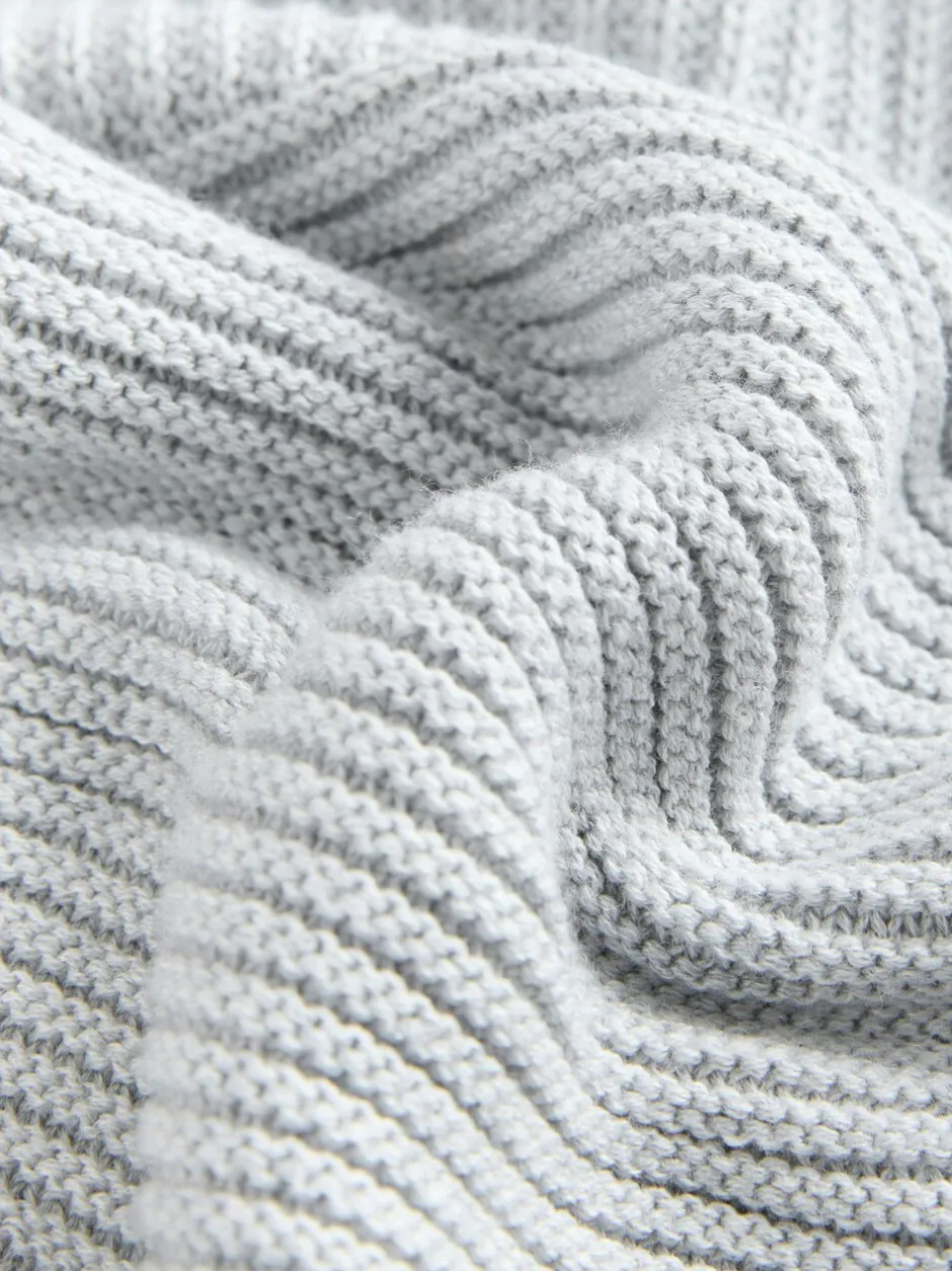 Truien En Breisels|Sweaters En Hoody´S*Next Grijs - Utility gebreide hoodie (3-16jr)