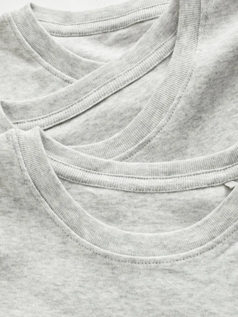 Ondergoed|Rompertjes En Hemdjes*Next - Verpakking van 3 100% katoenen shirts met korte mouwen (1,5-16jr) Grijs