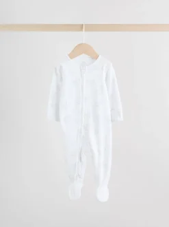Babypakjes En Babypyjama's|Next Grijs - Verpakking van 3 babypyjama's met tweewegrits (0-2jr)