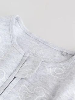 Babypakjes En Babypyjama's|Next Grijs - Verpakking van 3 babypyjama's met tweewegrits (0-2jr)