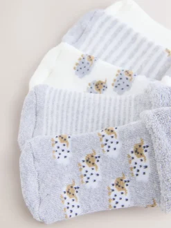 Sokken En Panty's|Sokken*Next - Verpakking van 5 paar babysokken (0 mnd-2 jr) Grijs