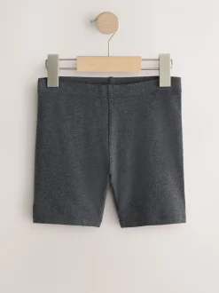Shorts En Rokken|Next - Verpakking van 5 stretchy fietsshorts met hoog katoengehalte (3-16jr) Grijs