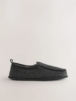 Pantoffels|Next - Wide Fit Closed Back Slippers Grijs