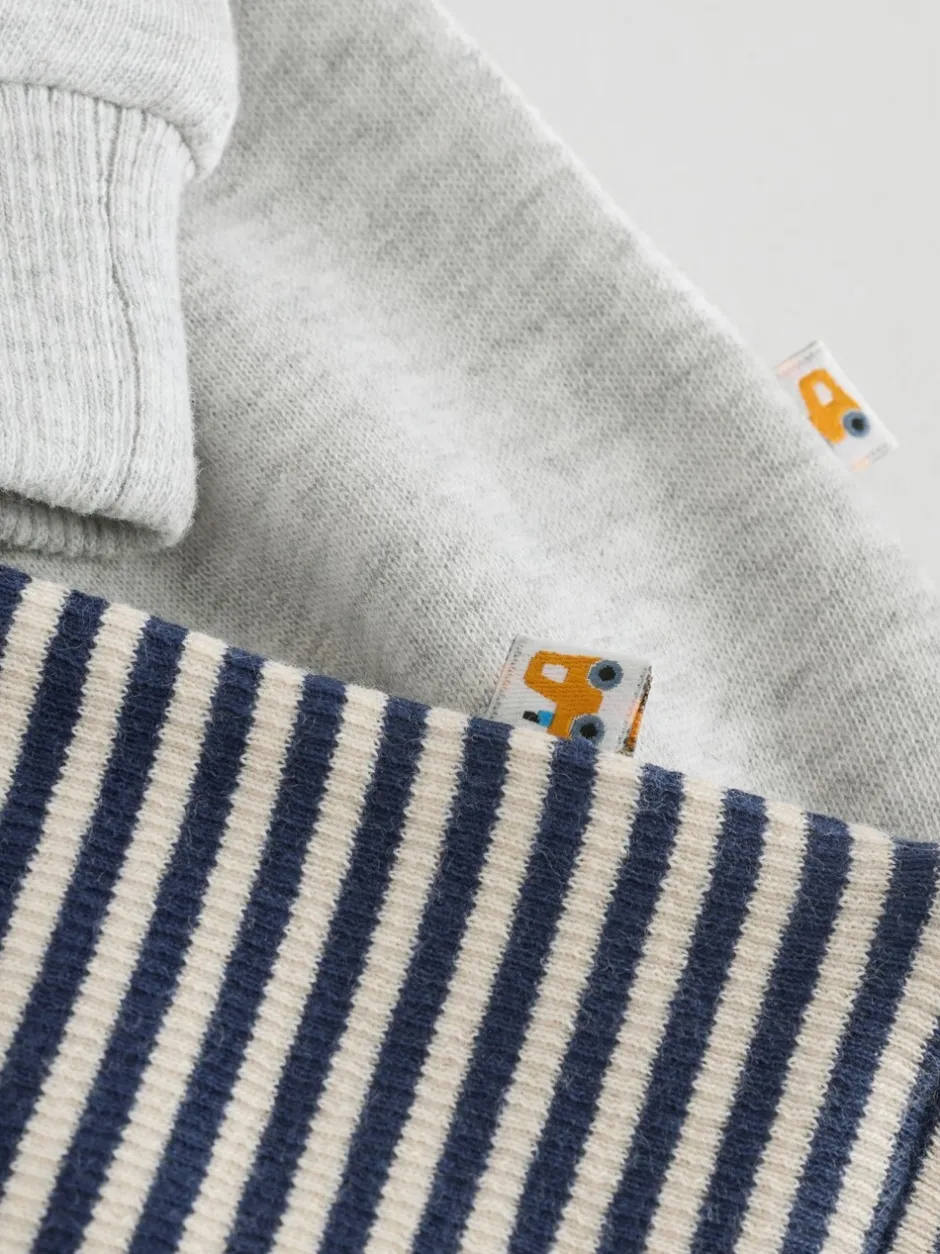 Truien En Breisels|Sets En Combisets|Next - Set met baby-sweatshirt en legging (0mnd-3jr) Grijs boerderijfiguur