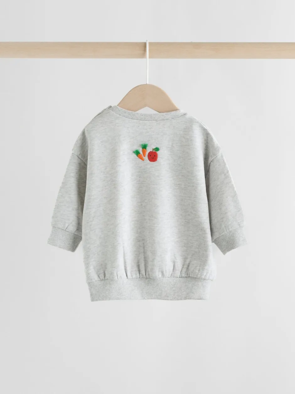 Truien En Breisels|Sets En Combisets|Next - Set met baby-sweatshirt en legging (0mnd-3jr) Grijs boerderijfiguur