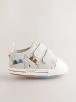 Babyschoenen|Sneakers*Next - Touch Fastening Baby Trainers (0-2mths) Grijs dinosaurus