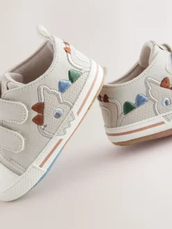Babyschoenen|Sneakers*Next - Touch Fastening Baby Trainers (0-2mths) Grijs dinosaurus